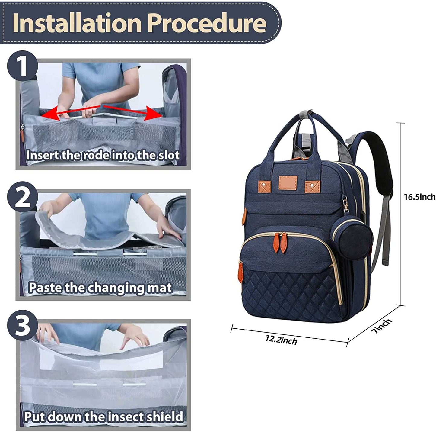 Diaper Changing Backpack Diaper